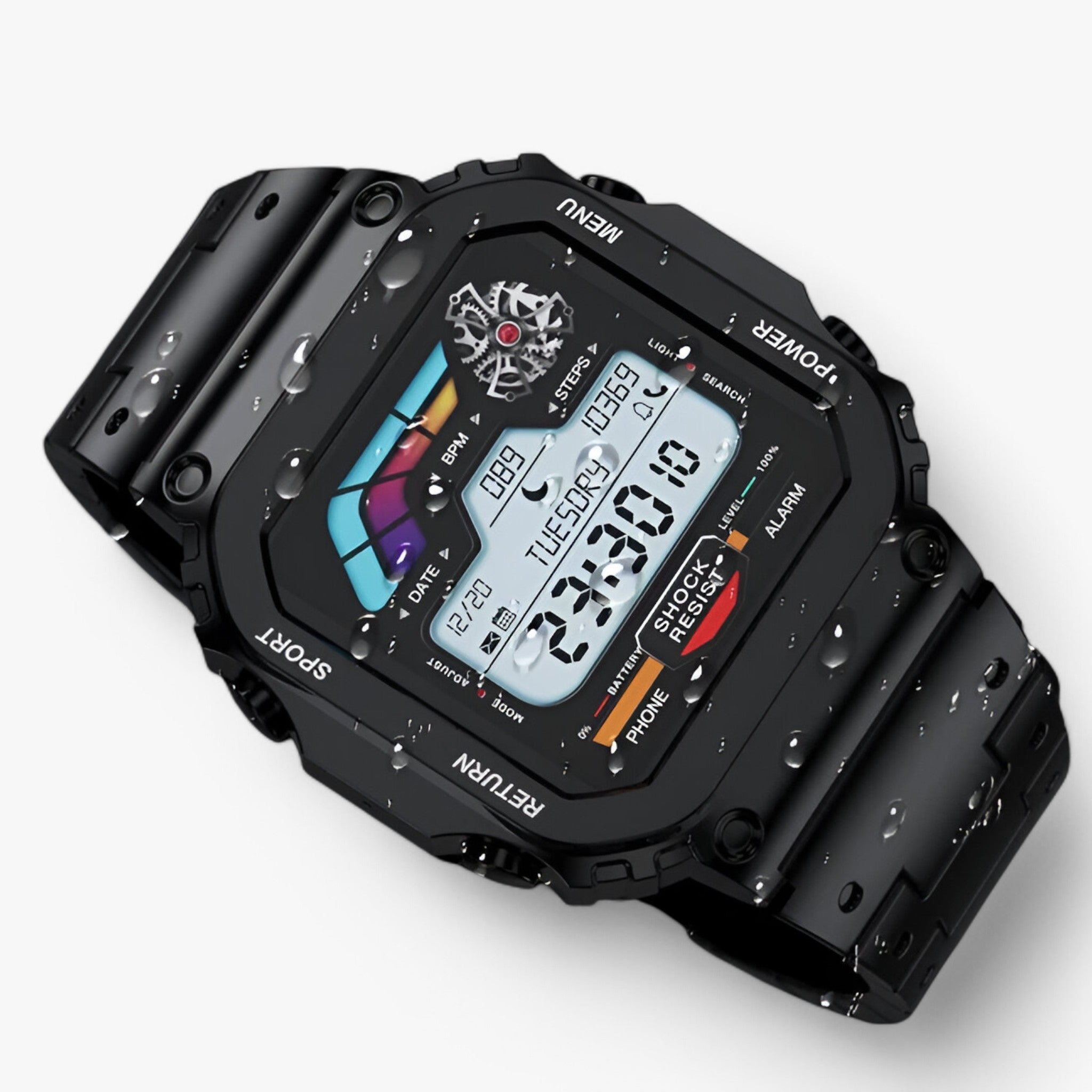 Smartwatch AMOLED GPS Uomo/Donna, Cardiofrequenzimetro, Monitor Sonno, Impermeabile - - accessoires alta fascia horloges intelligente orologio orologio intelligente watches - Concept Palermo