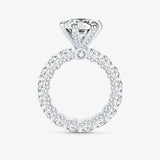 Verlovingsring Moissanite S925 Zilver met Verborgen Halo voor Heren