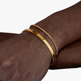 Set herenarmbanden van zwart roestvrij staal - elegant ontwerp, modern en duurzaam