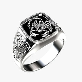 Anello Scorpione per un look audace Uomo - 13 Argento - anello anello scorpione audace jewelry look Men mens accessory mens ring Rings scorpione uomo - Concept Palermo