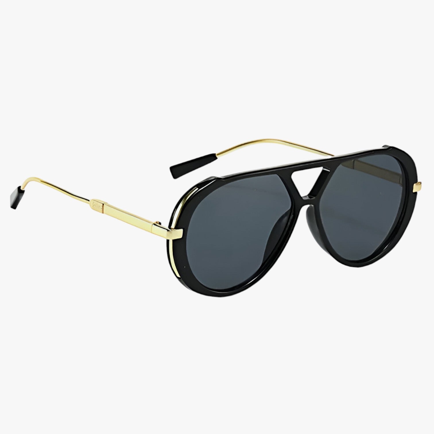 Occhiali da Sole Donna Eleganti con Lenti Gradient Grigie e Montatura Nera - Nero - alla gradientate lenti moda occhiali occhiali sole polarized sunglasses women sole sunglasses - Concept Palermo