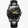 Reloj clásico de hombre en piel auténtica, impermeable, elegante