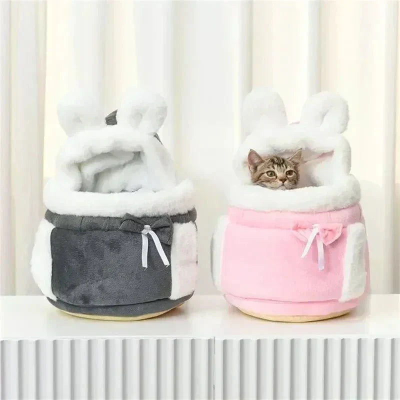 Un affascinante gatto in una borsa di peluche Velluto - - affascinante affascinante gatto borsa gatto peluche pets & supplies velluto - Concept Palermo