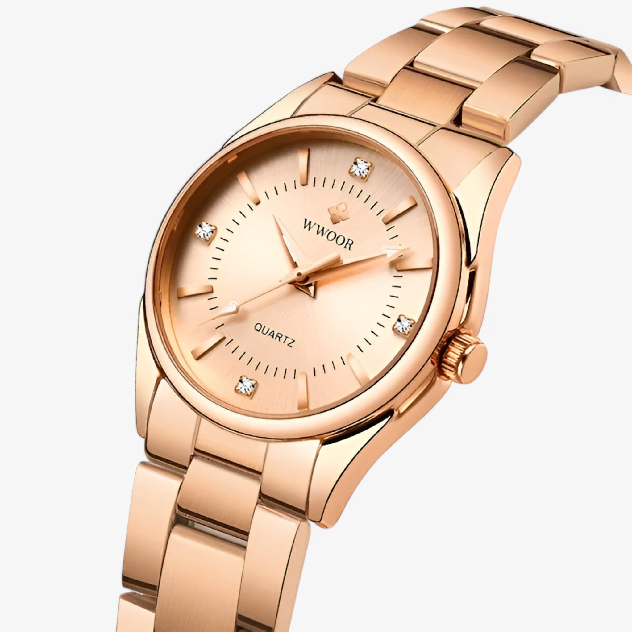 Orologi da donna classici di lusso in acciaio inossidabile con quadrante delicato - oro rosa - acciaio classici delicato donna inossidabile orologi orologi donna quadrante watch for women - Concept Palermo