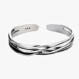 Braccialetto Intrecciato in Argento con Stile Retro Donna - Argento - braccialetto braccialetto intrecciato BRACELET FOR WOMEN BRACELETS bracelets for women donna intrecciato jewelry Linen retro stile Women - Concept Palermo