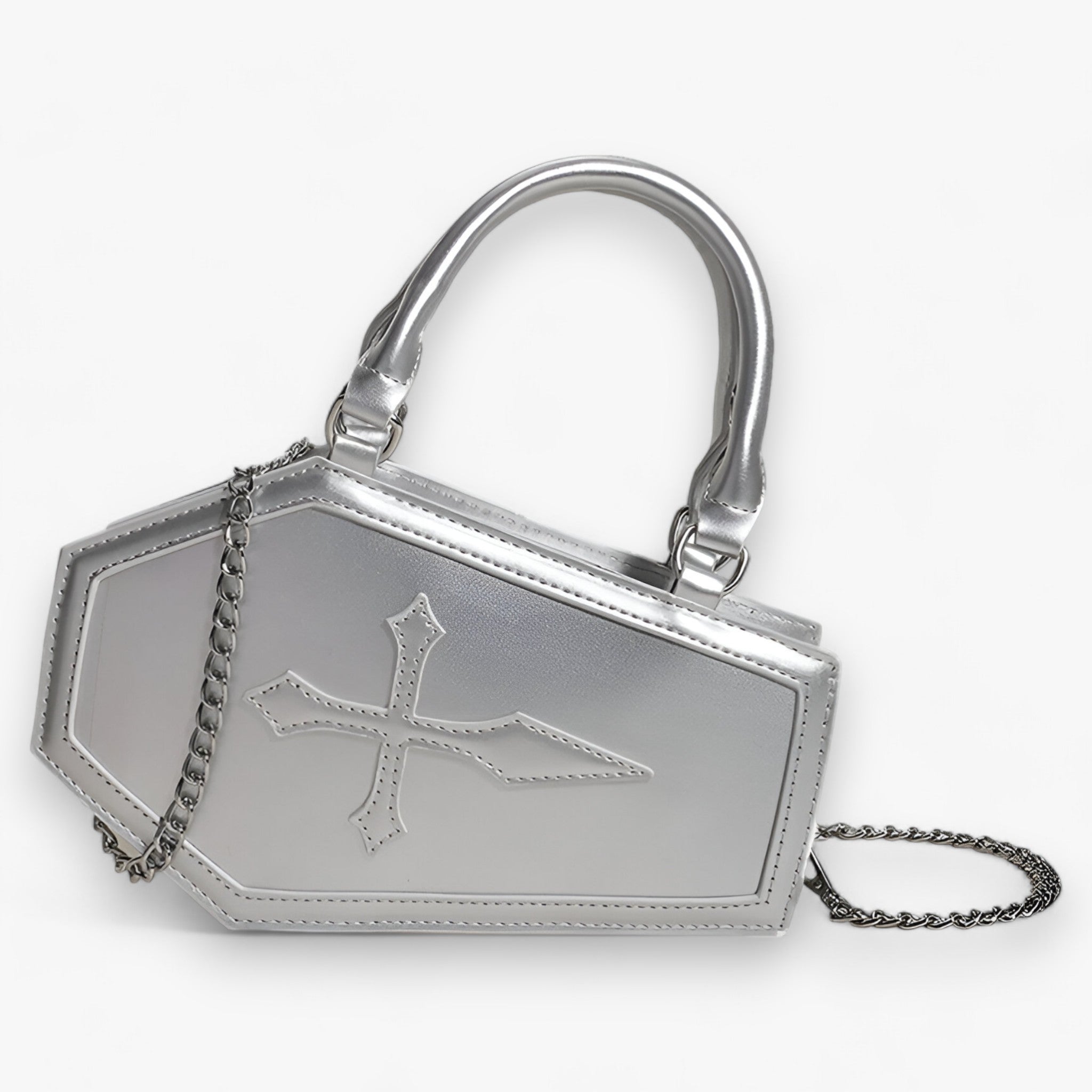 Borsa a Catena Nera Donna Elegante e Spaziosa con Manico Superiore per Feste e Serate - - bags borsetta borsetta catena catena cosplay halloween handbags manico Shoulder Bags women spaziosa women bags women's bags - Concept Palermo