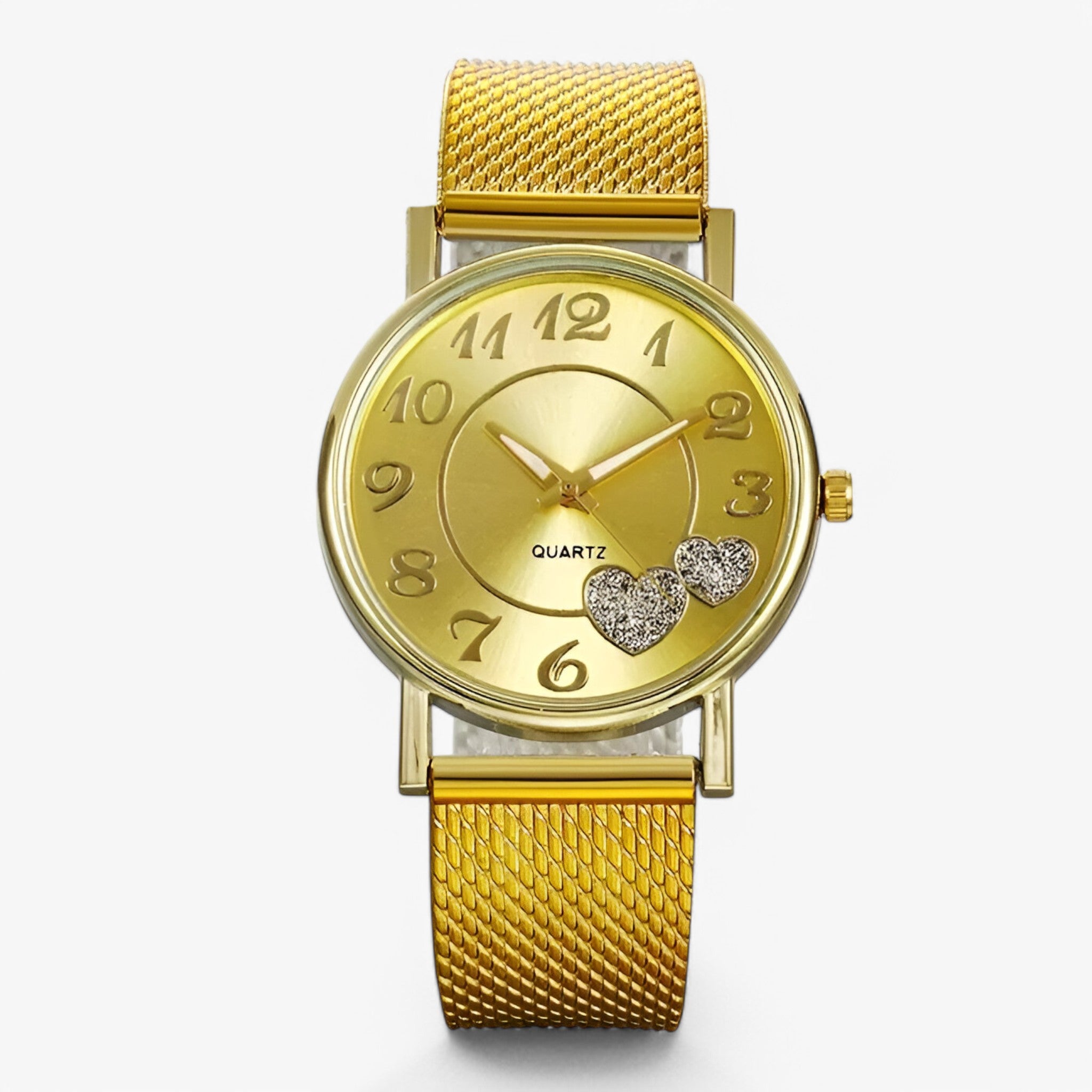 Orologio da Uomo in Oro Rosa con Quadrante a Cuore, Elegante e Moderno - Oro - cuore female watch orologio orologio quadrante quadrante uomo watch for women watches - Concept Palermo