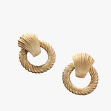Elegante clip-on hangende oorbellen voor dames in zilver met strass voor feesten en ceremonies