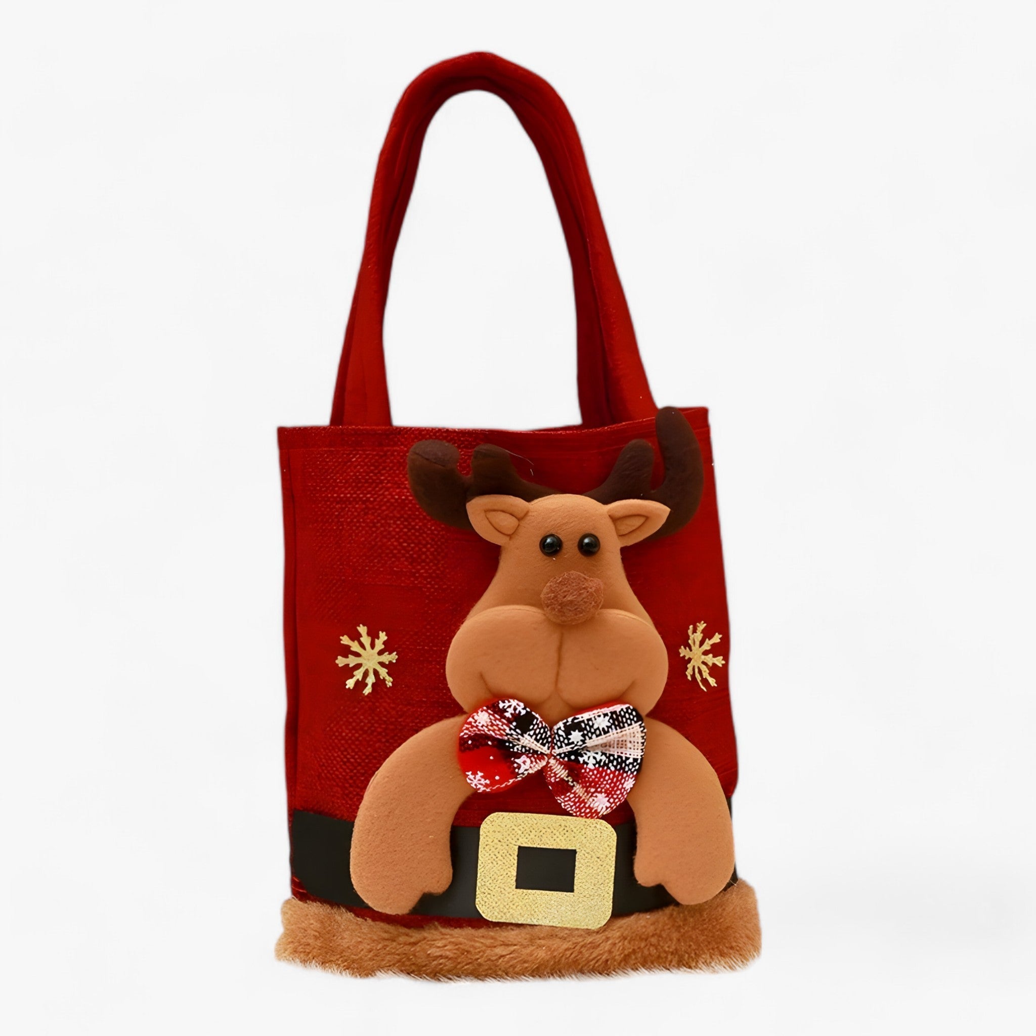 Sacchetti Regalo Natalizi con Orso Riutilizzabili Donna - Alce B 10 pezzi - accessori Natale carta da regalo e sacchetti decorazioni natalizie donna natalizi orso Orso Babbo Natale regali Natale regalo riutilizzabili sacchetti sacchetti ecologici sacchetti feste sacchetti natalizi sacchetti regalo sorpresa festiva tessuto riutilizzabile - Concept Palermo
