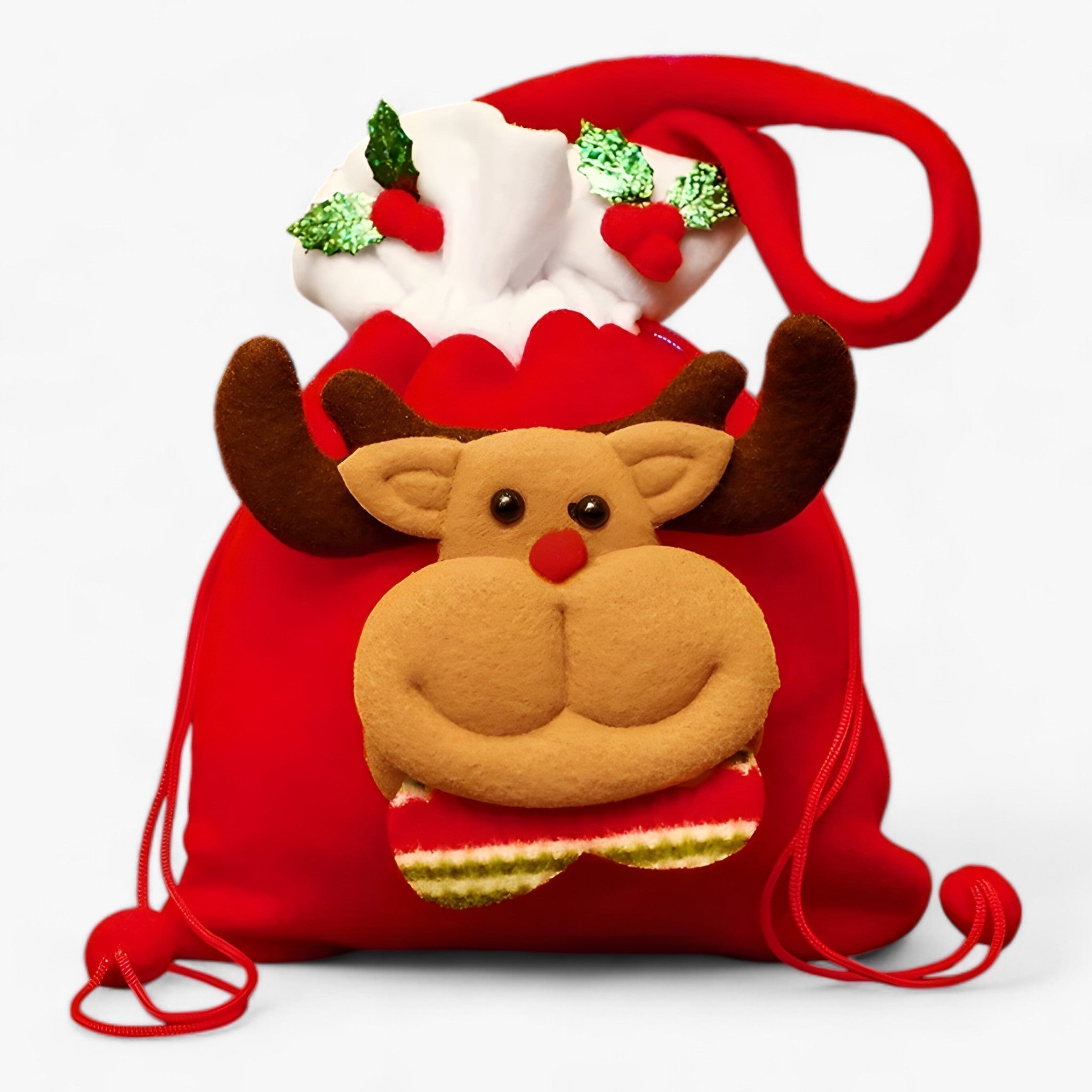 Sacchetti Regalo Natalizi con Orso Riutilizzabili Donna - Cervo 10 pezzi - accessori Natale carta da regalo e sacchetti decorazioni natalizie donna natalizi orso Orso Babbo Natale regali Natale regalo riutilizzabili sacchetti sacchetti ecologici sacchetti feste sacchetti natalizi sacchetti regalo sorpresa festiva tessuto riutilizzabile - Concept Palermo