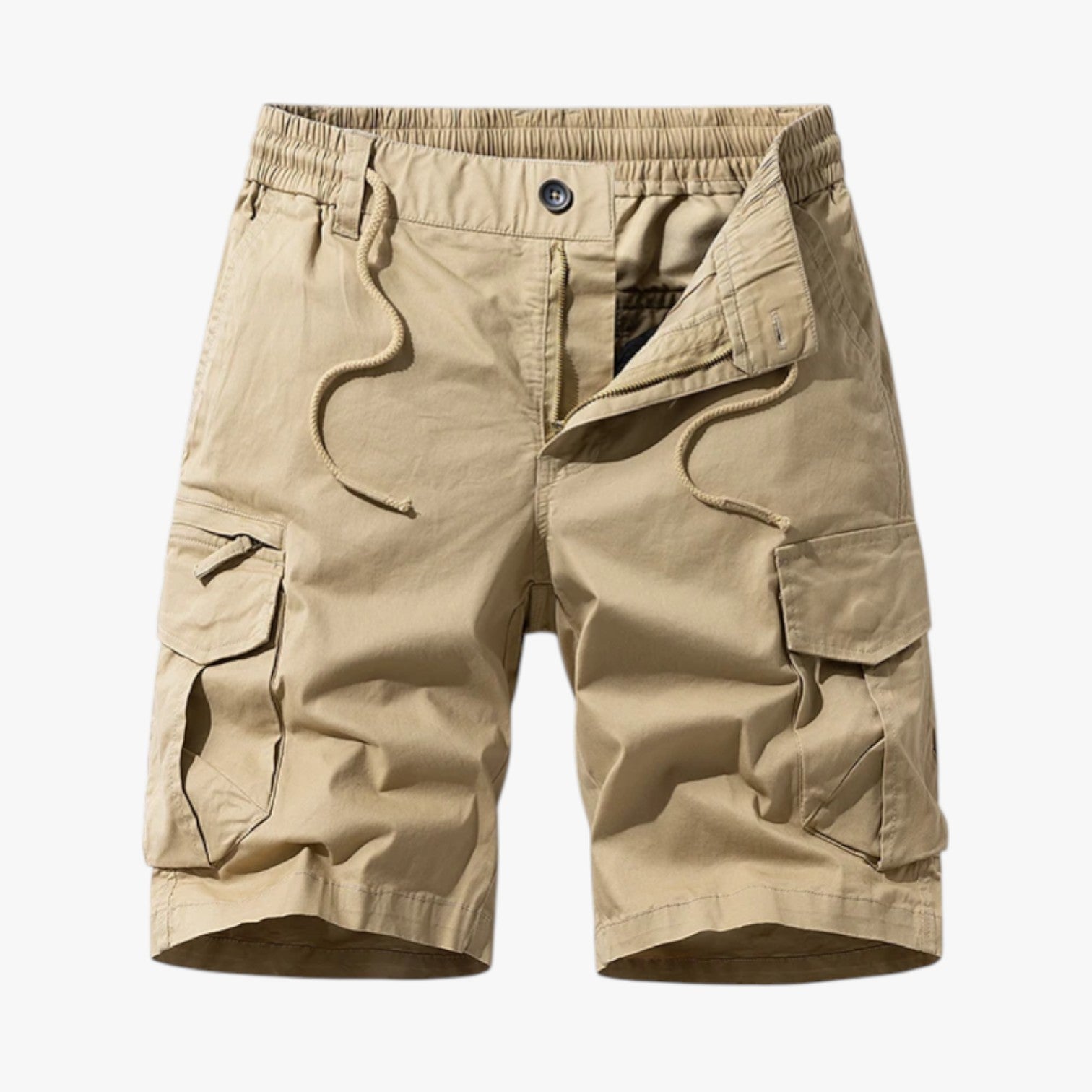 Bermuda cargo da uomo - Comfort estivo con pratiche tasche - Khaki - bermuda bermuda cargo cargo comfort estivo Herren Shorts komfortable Shorts pratiche shorts shorts for men Summer shorts tasche - Concept Palermo