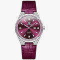 Reloj impermeable con correa de piel