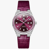 Waterdicht herenhorloge met elegante bruine leren band