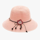 Sommerhut für Damen - Sonnenschutz aus Leder für Damen
