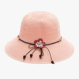 Cappello estivo per donne - Protezione solare Pelle Donna - Rosa - cappello cappello estivo donna donne estivo hat Hat for girls Leather pelle protezione solare Spring Summer summer hat Sun Hats Women women hat - Concept Palermo