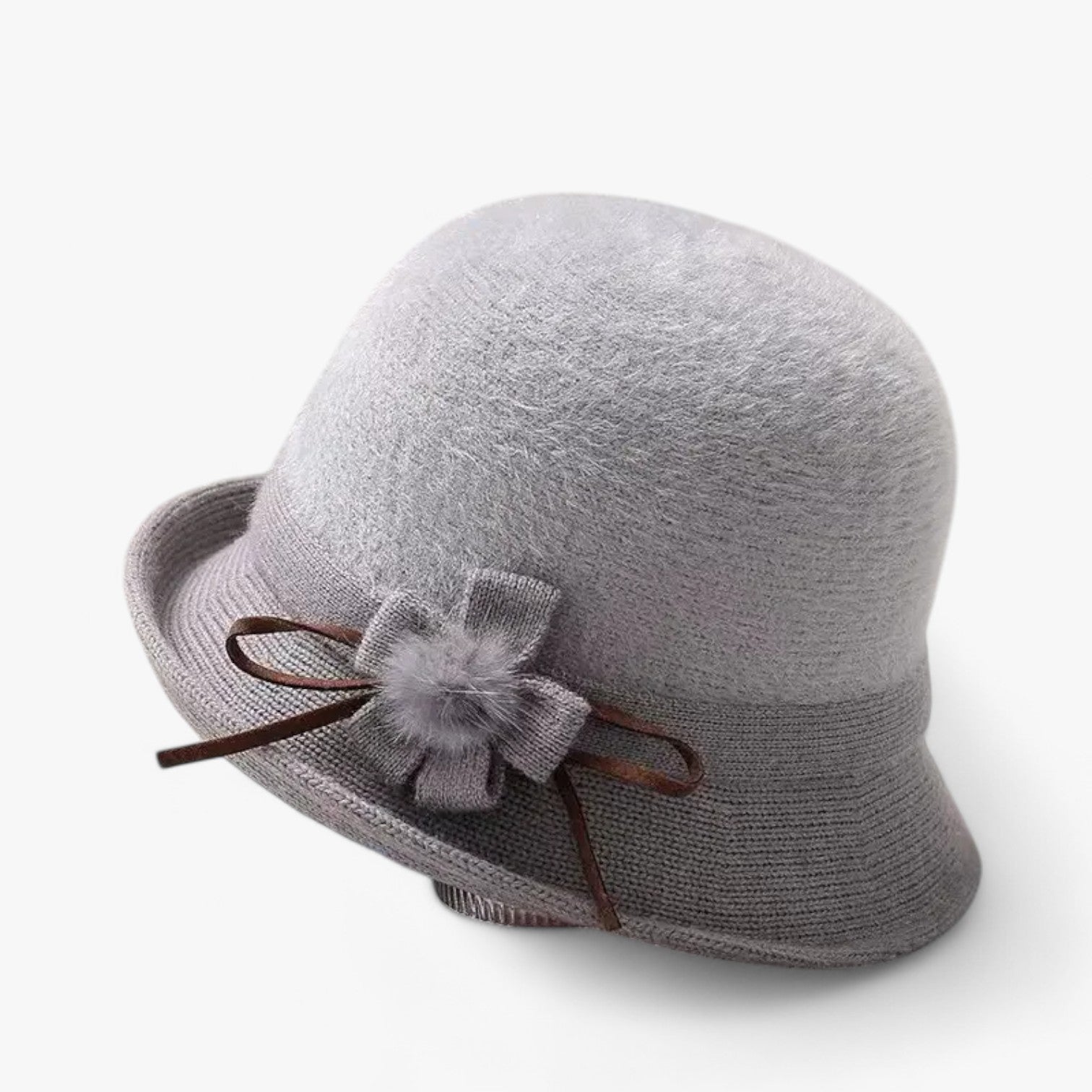 Cappello in lana per donne – calore e stile - Grigio 56-58cm - calore cappello cappello lana donne hat Hat for girls lana stile women hat women's hat - Concept Palermo