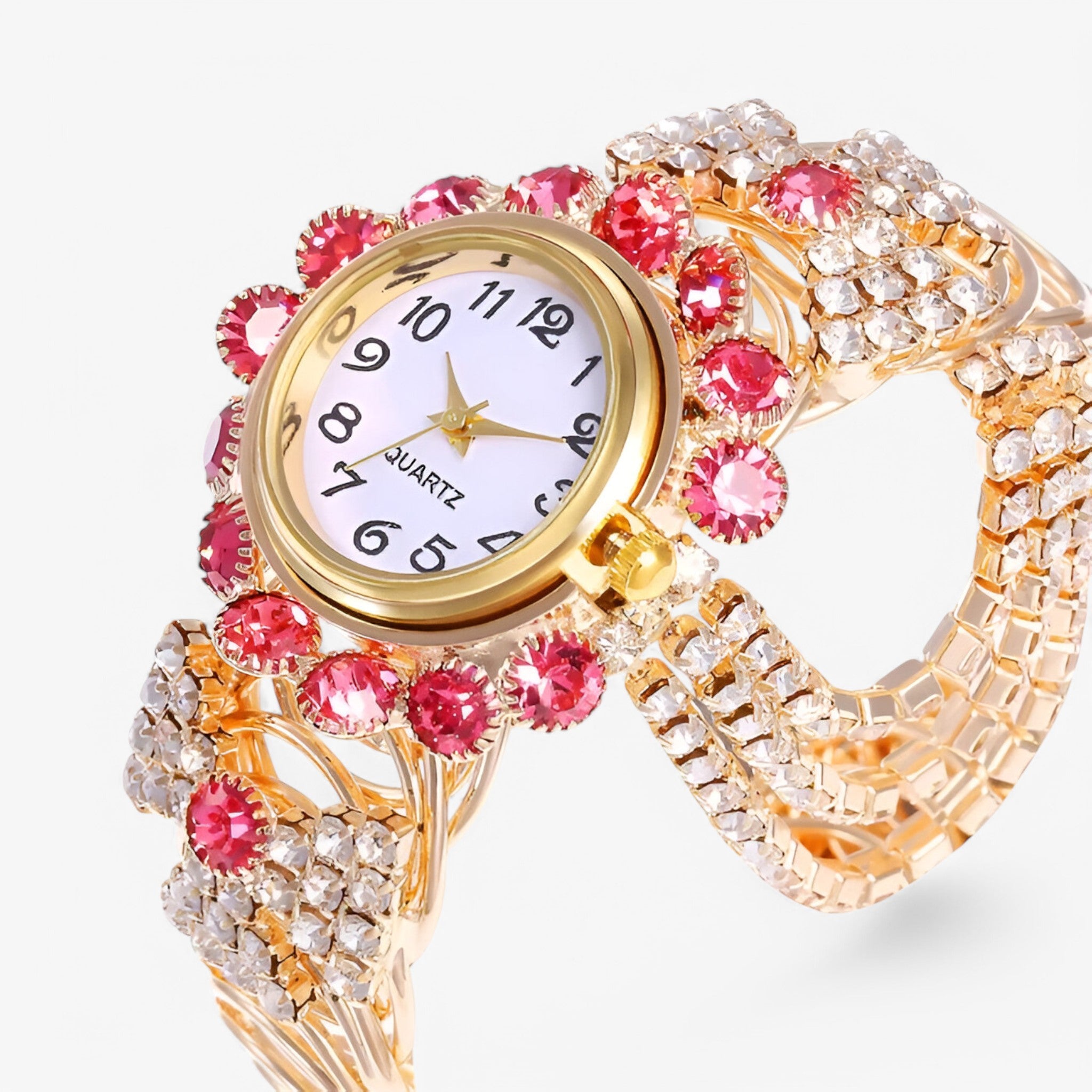Orologio al quarzo con strass e cinturino in acciaio Uomo - - acciaio cinturino female watch orologio orologio quarzo quarzo strass uomo watch for women watches - Concept Palermo