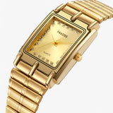 Montre de luxe pour femme en or jaune 18K avec diamants