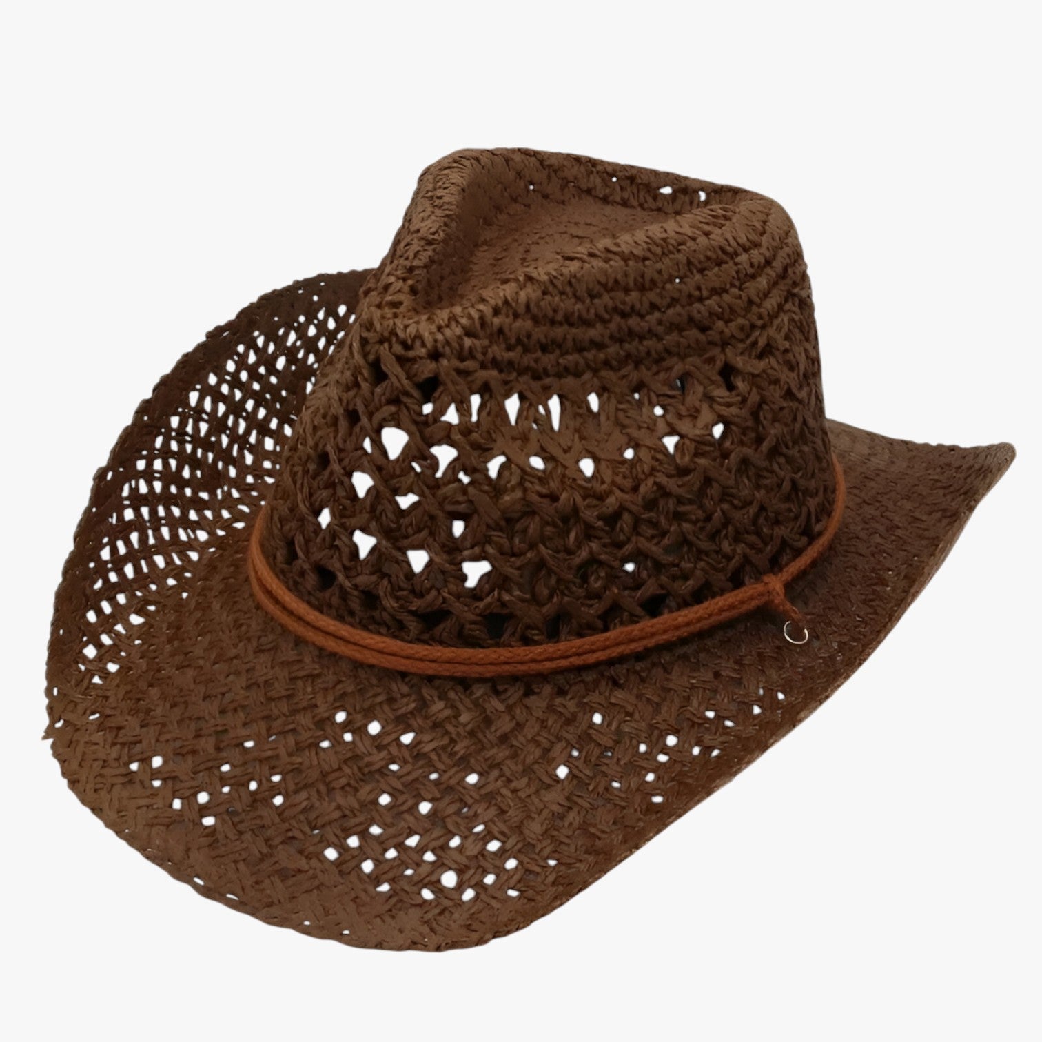E Protetta - Cappello da Sole Vintage Western per Donne - Colore caffè 55-58cm - cappello donne Hat for girls protetta sole summer hat Sun Hats vintage western women hat women's hat - Concept Palermo
