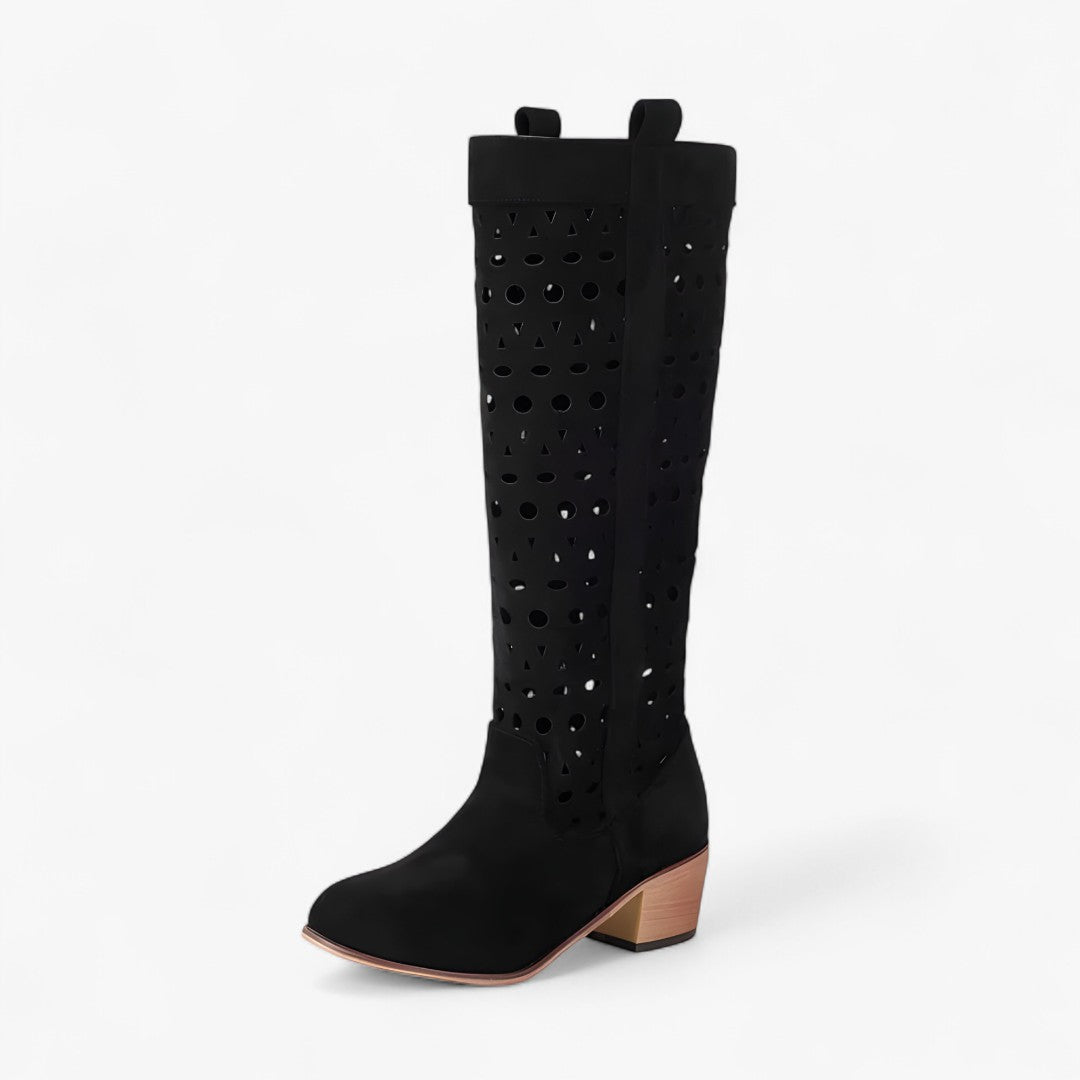 Stivali western estivi in finta pelle scamosciata con tacco cavo Uomo - Nera - BOOTS Boots & Shoes cavo estivi finta pelle scamosciata shoes stivali stivali western - Concept Palermo