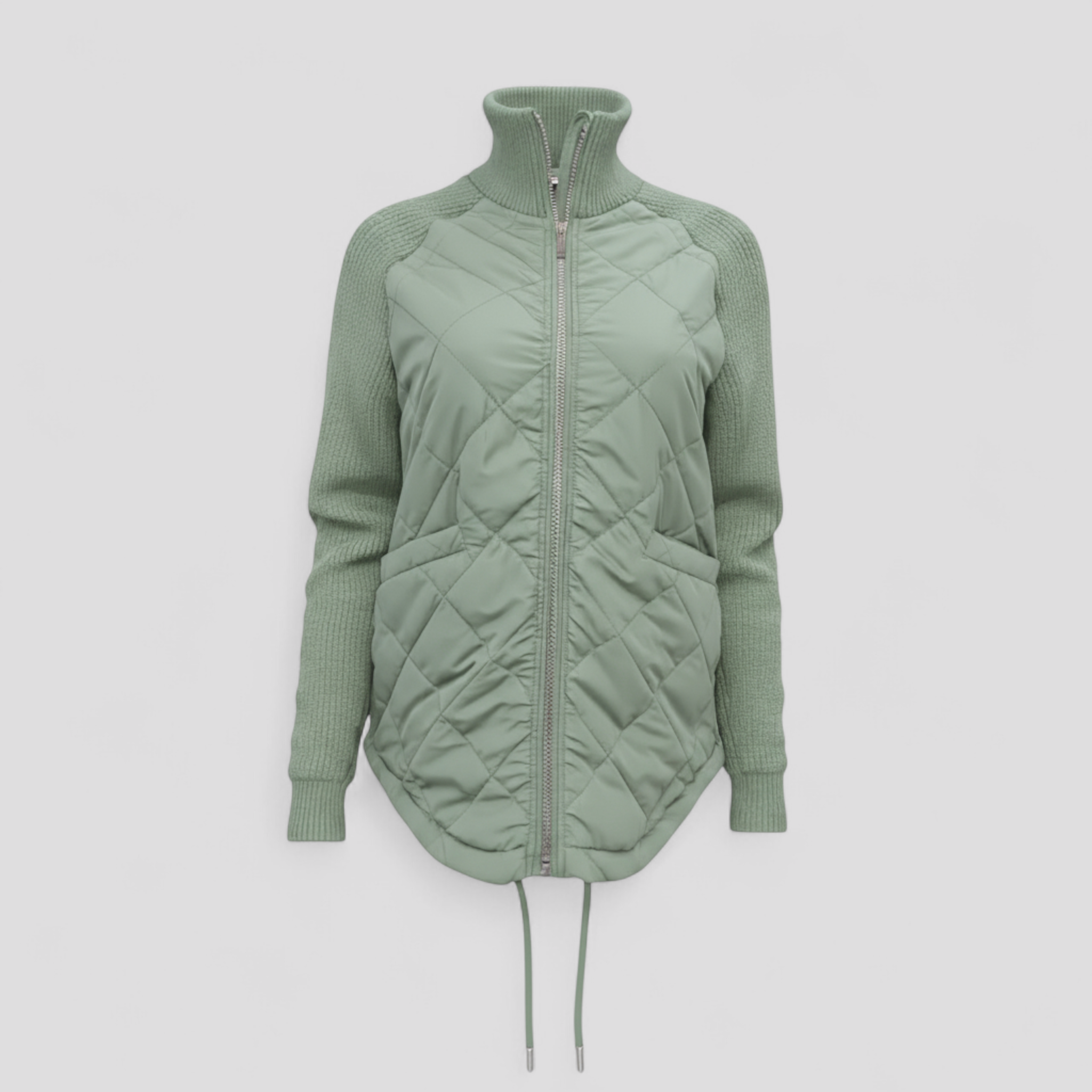 Giacca Piumino Leggera da Donna - Verde - abbigliamento donna donna giacca giacca comoda giacca elegante giacca estiva donna giacca leggera giacca multifunzionale giacca patchwork giacca piumino giacche da donna leggera outerwear femminile piumino piumino donna - Concept Palermo