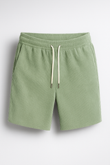 Casual corduroy shorts met trekkoord Heren