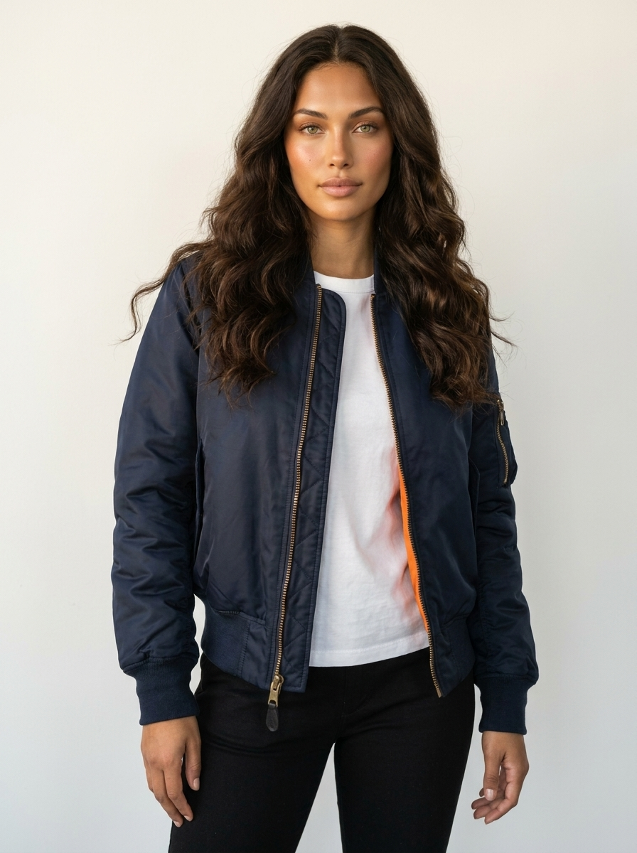 Bomber classico con dettagli utility