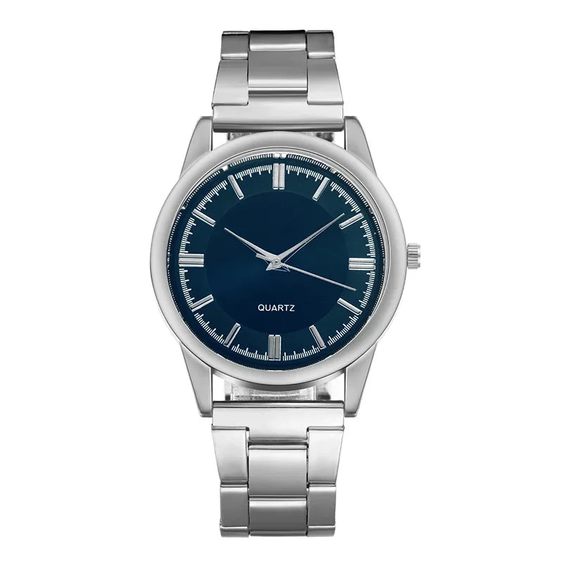 Orologio al quarzo classico - Design in acciaio inossidabile Uomo - Silver Blå - accessoires acciaio design horloges inossidabile orologio orologio quarzo quarzo uomo watches - Concept Palermo