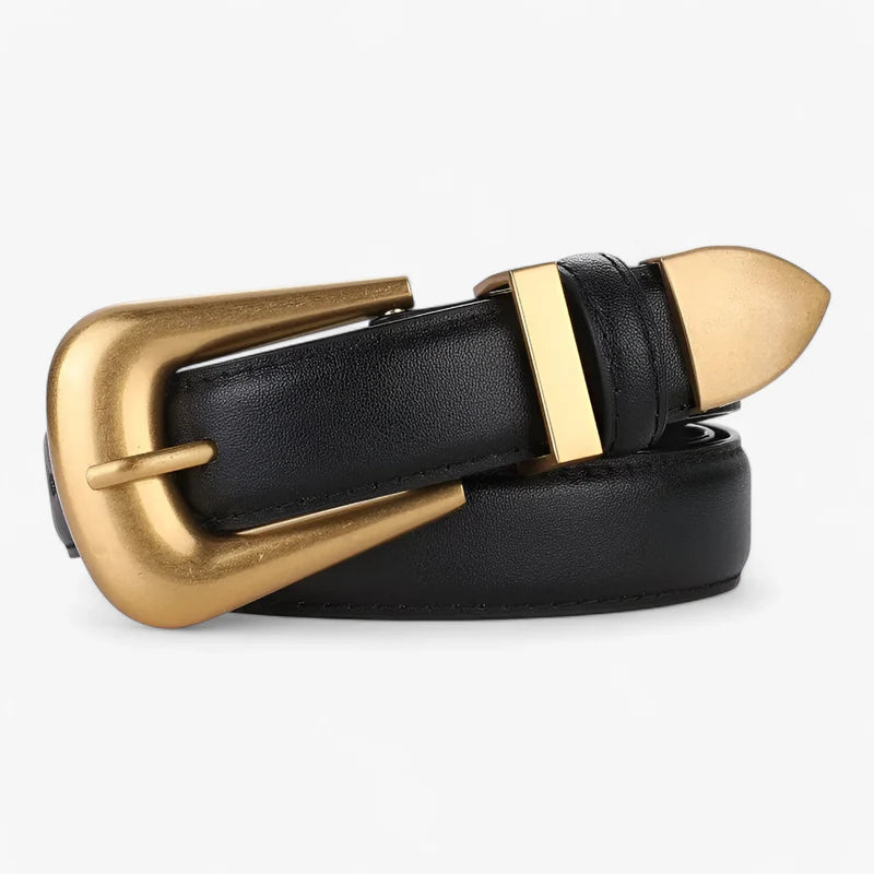 Cintura a fibbia - Confortevole e alla moda Pelle - Nero 100cm - alla cintura cintura fibbia confortevole fibbia moda pelle women's belt - Concept Palermo
