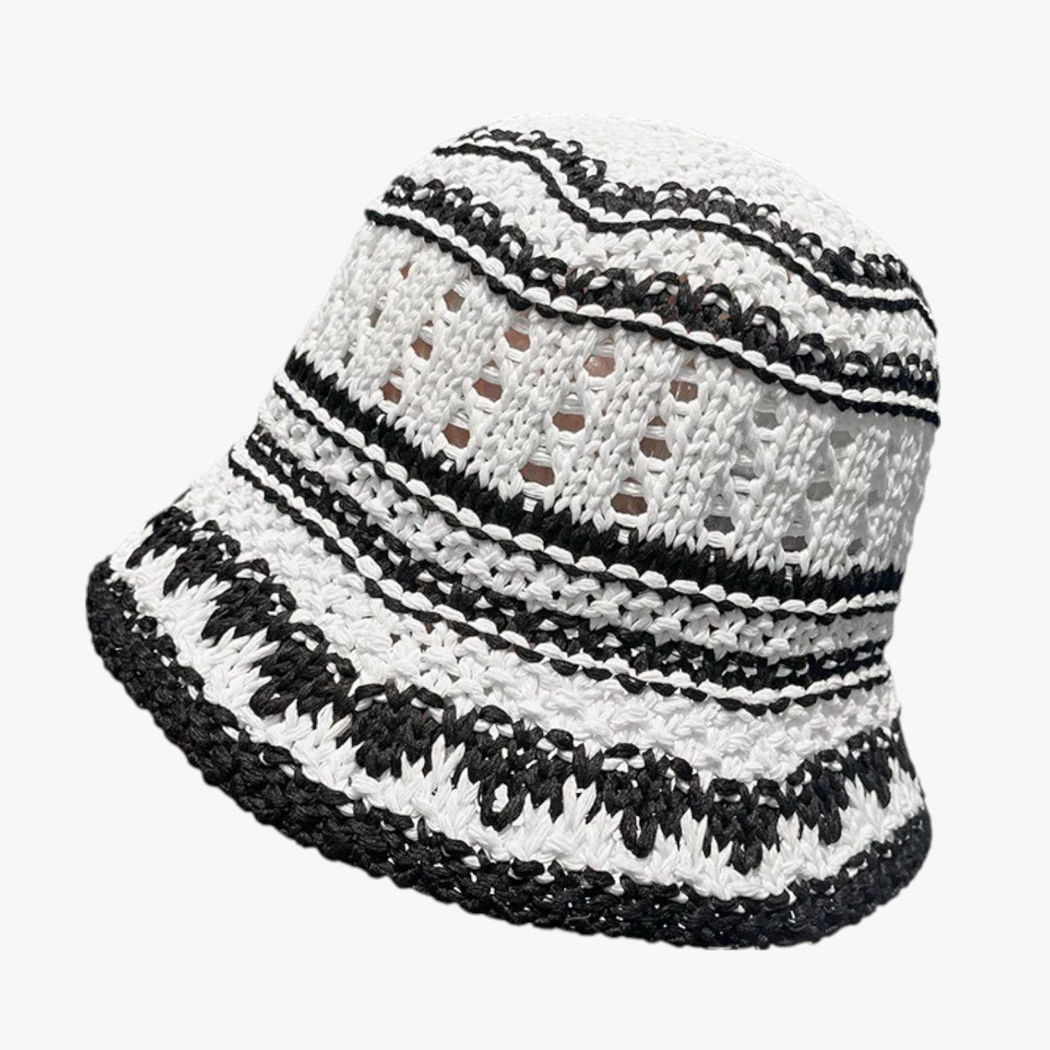 Cappello estivo traforato pieghevole da donna - BIANCO - cappello cappello estivo donna estivo hat Hat for girls hats pieghevole traforato women hat women's hat - Concept Palermo