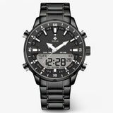 Orologio Militare Uomo Lusso in Acciaio Inox, Subacqueo, Cronografo al Quarzo