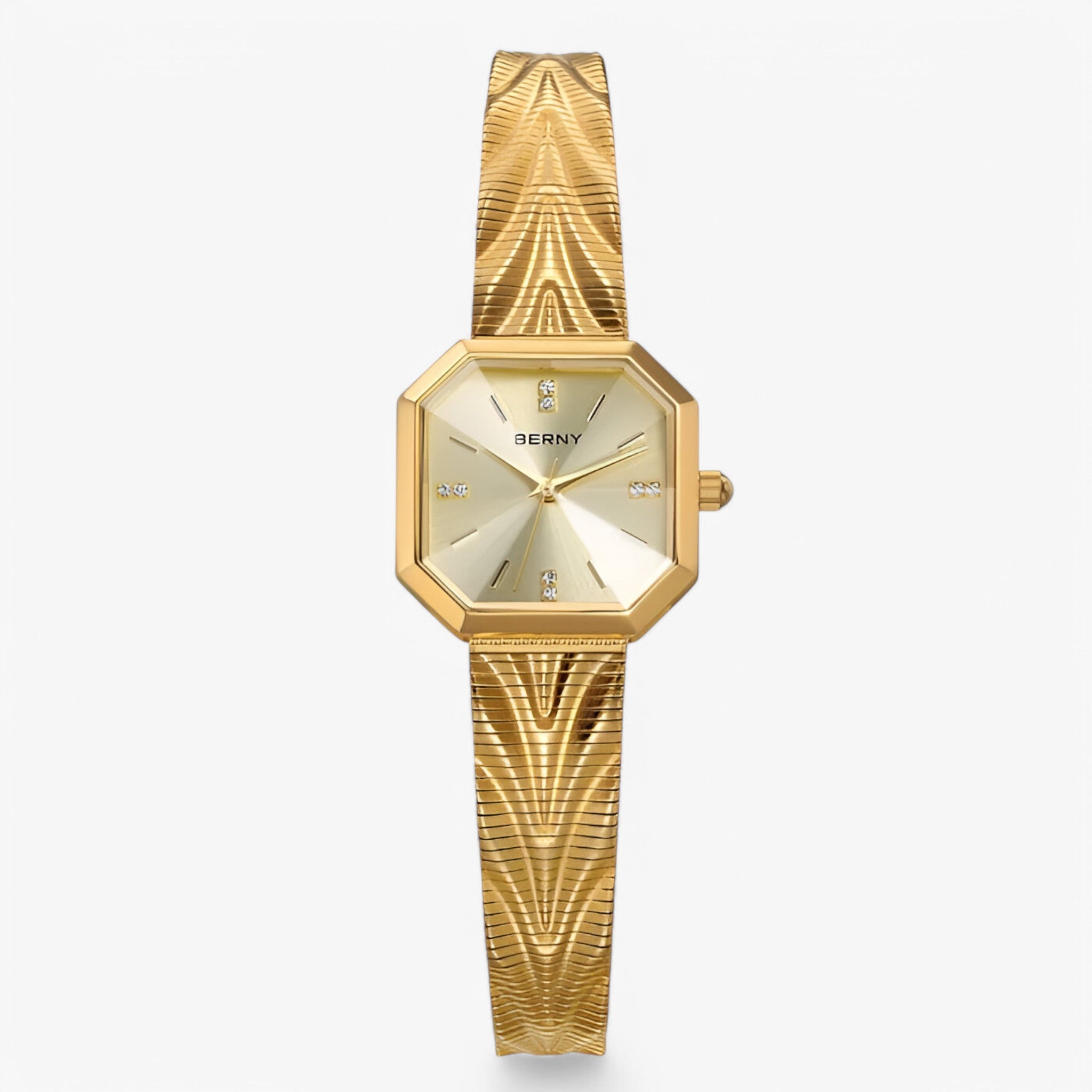 Orologio ottagonale in oro di lusso Acciaio - Oro giallo - acciaio female watch orologio orologio ottagonale ottagonale watch for women watches - Concept Palermo