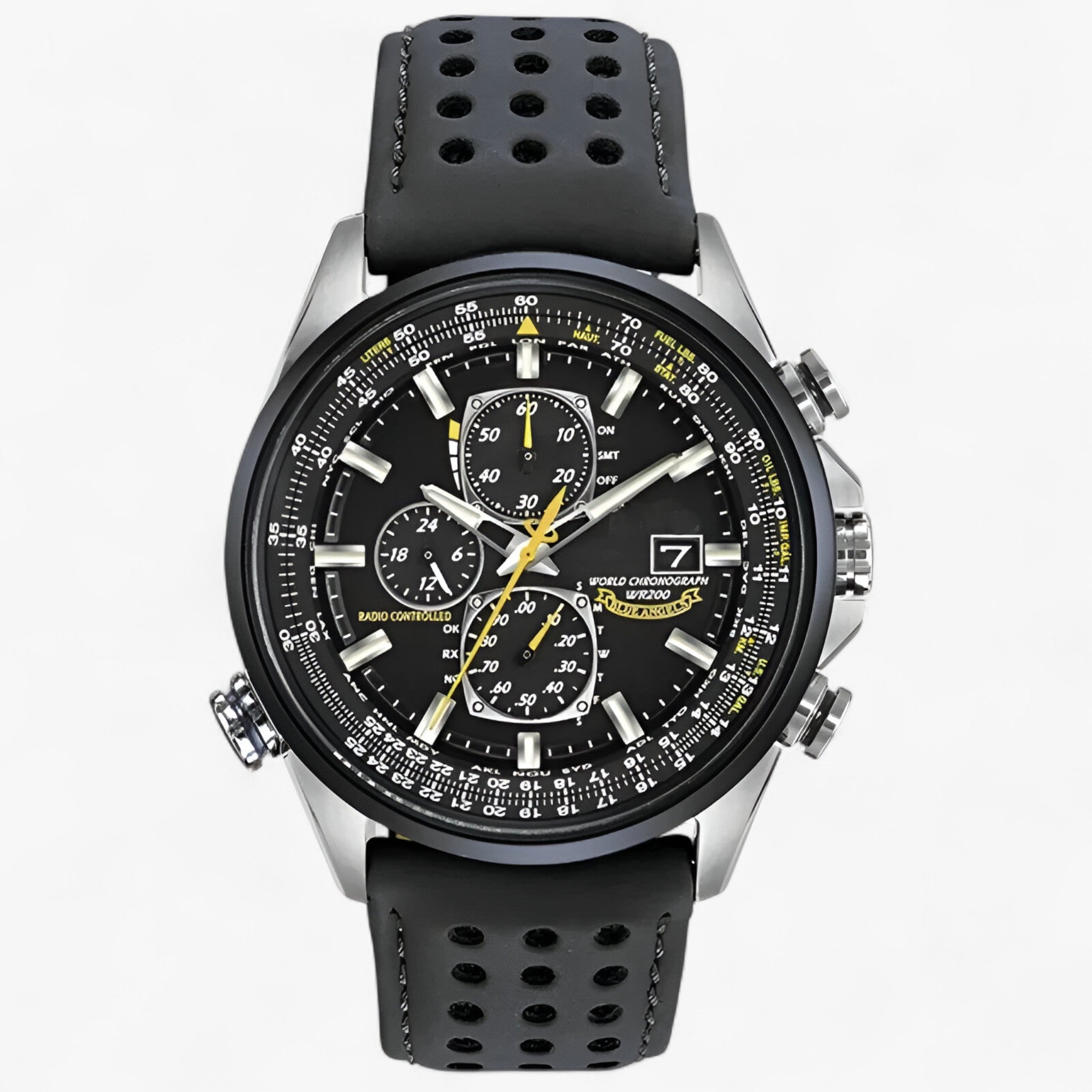 Orologio Cronografo Uomo MultiSteel 42mm, Acciaio Argento con Quadrante Blu Elegante - Cintura nera a 4 bottoni - acciaio cronografo multisteel orologio orologio cronografo uomo vero watches WATCHES FOR MEN - Concept Palermo