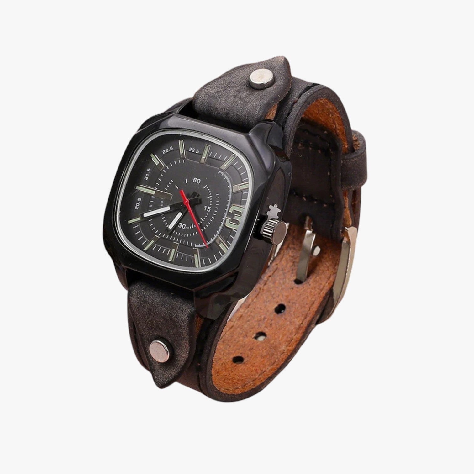 Orologio vintage con cinturino in pelle Uomo - - cinturino orologio orologio vintage pelle uomo vintage watch watch for men watches - Concept Palermo