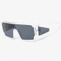 Gafas de sol retro negras a la moda para hombre