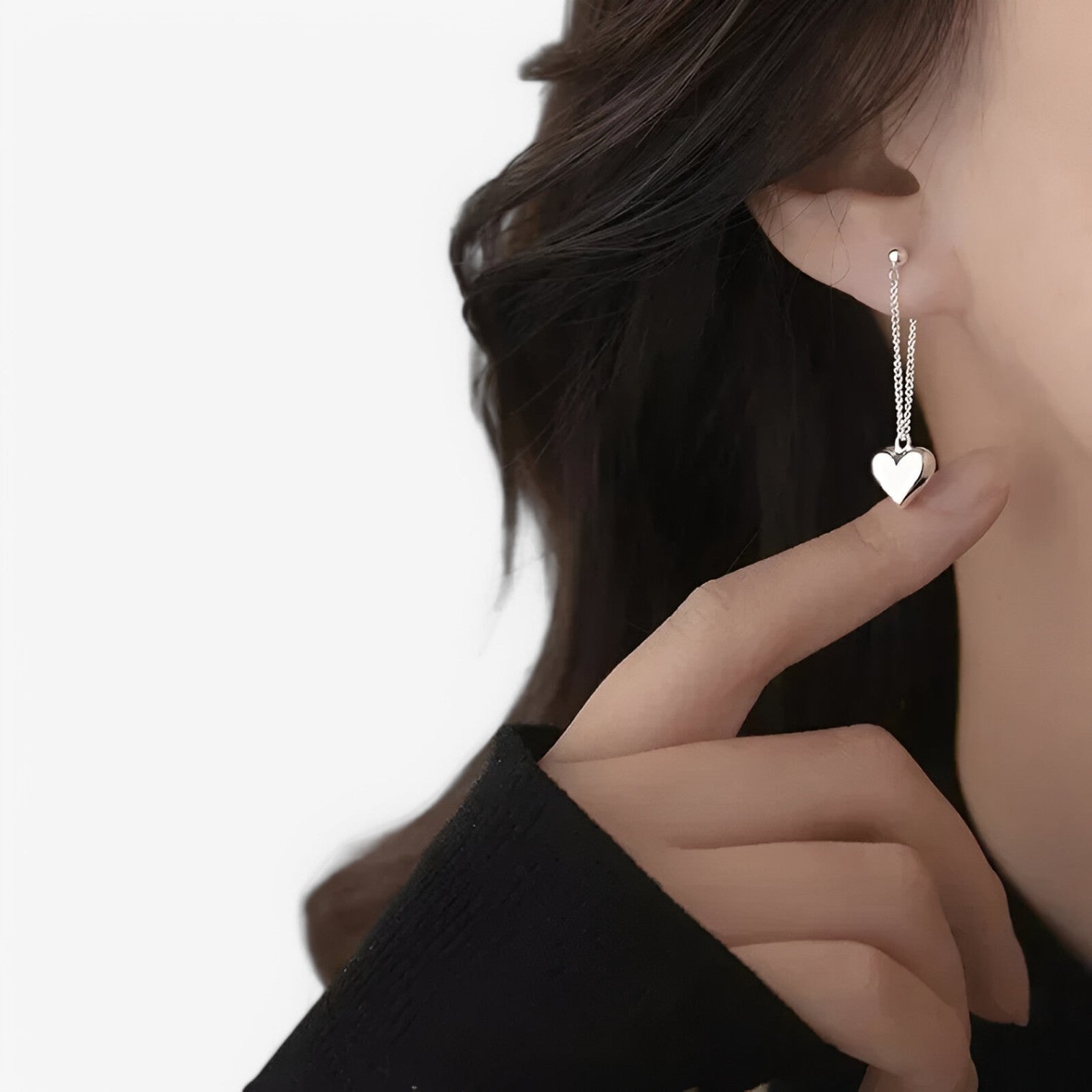 Orecchini a cuore in argento - Stiloso, ipoallergenico e senza tempo - - Accessories Jewelry cuore EARRINGS ipoallergenico jewelry orecchini orecchini cuore stiloso tempo womens earring - Concept Palermo