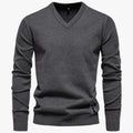 Jersey para hombre con cuello en V de algodón