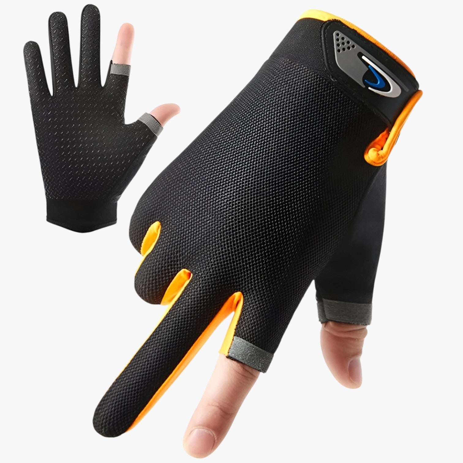 Guanti antiscivolo con dita per il taglio per presa e comfort Uomo - Arancione - antiscivolo comfort dita gloves guanti guanti antiscivolo lenard | guanti antiscivolo con dita per il taglio per presa e comfort - €25 mens accessory presa taglio - Concept Palermo