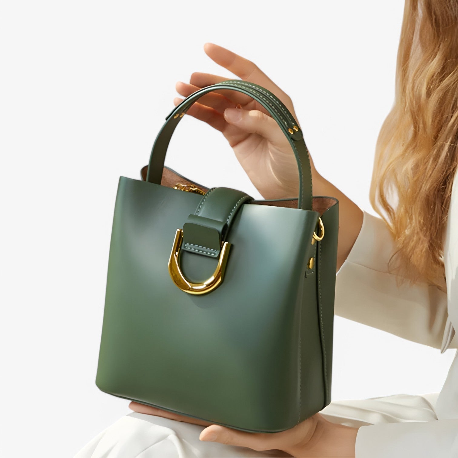 Borsa a secchiello Moda –, Spaziosa e Versatile Donna - - bag bags borsa borsa secchiello donna Leather Bag moda secchiello Shoulder & Crossbody Bags spaziosa versatile women bag - Concept Palermo