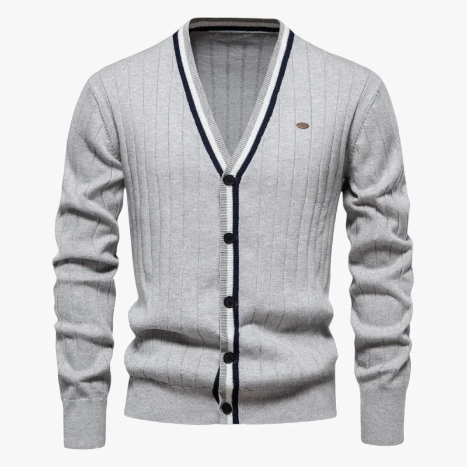 Cardigan in lana con scollo a V da uomo, stile caldo color block per autunno/inverno - - autunno block caldo cardigan cardigan lana color inverno lana Sweater sweater men sweaters - Concept Palermo
