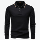 Heren polo met katoenen kraag