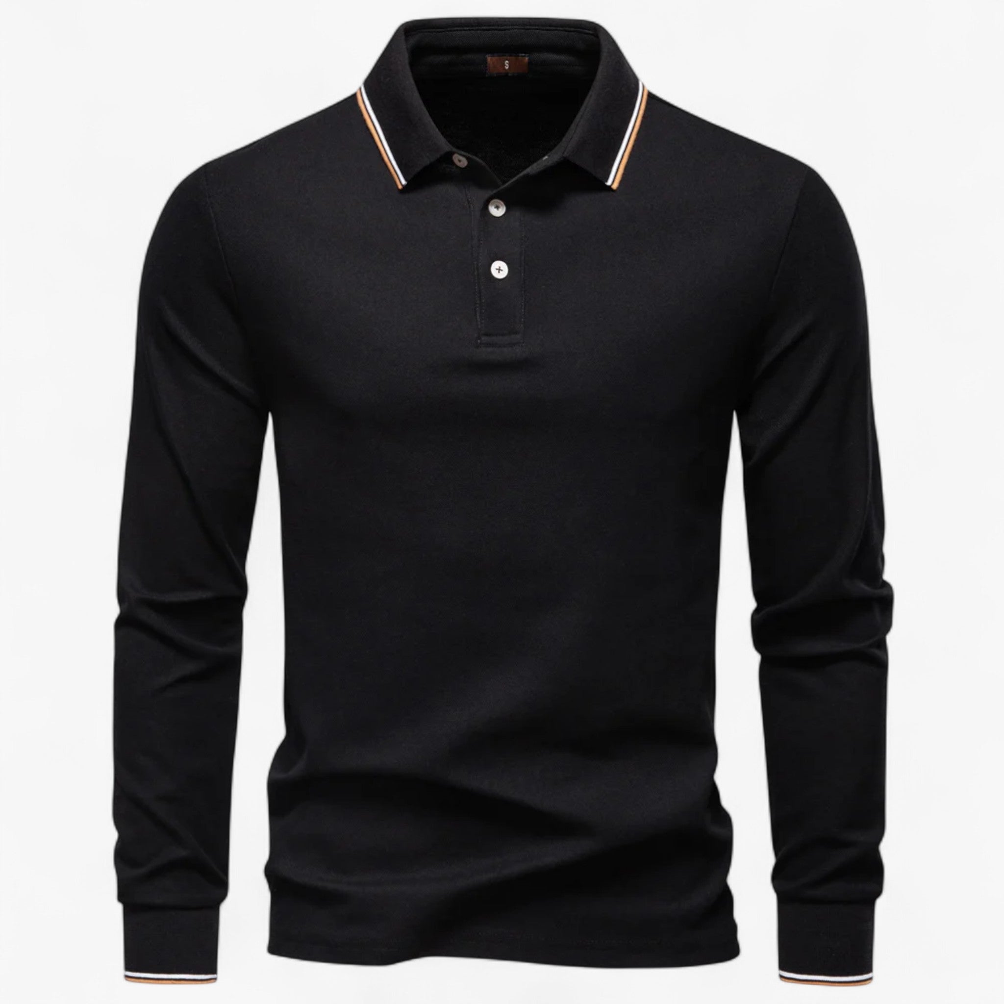 Polo da Uomo con Colletto Cotone - Nero - Clothes clothes men Clothing colletto cotone men's top clothes polo polo uomo Sweater sweater men sweaters uomo - Concept Palermo