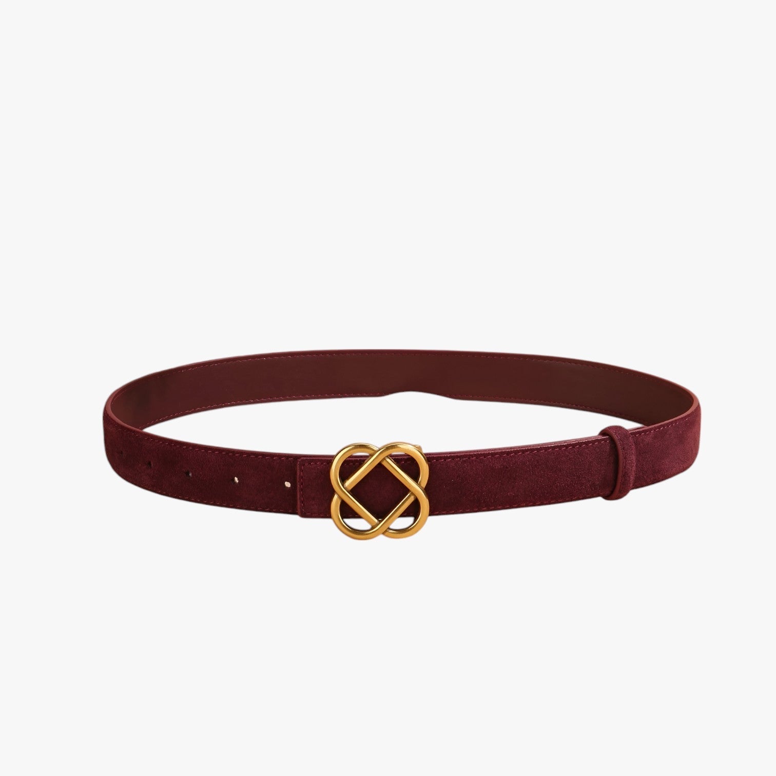 Cintura in pelle vintage - Dona un tocco di charme retrò al tuo look Donna - Bordeaux 100cm - belt buckle women Belts charme cintura cintura pelle dona donna look pelle retr waist belt for women women - Concept Palermo