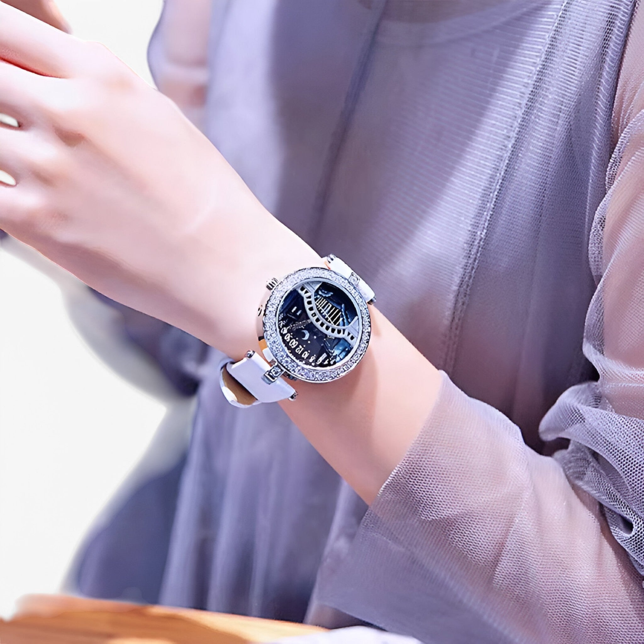 Orologio da donna e leggero con quadrante artistico - - artistico donna female watch leggero orologio orologio donna quadrante watch for women watches - Concept Palermo