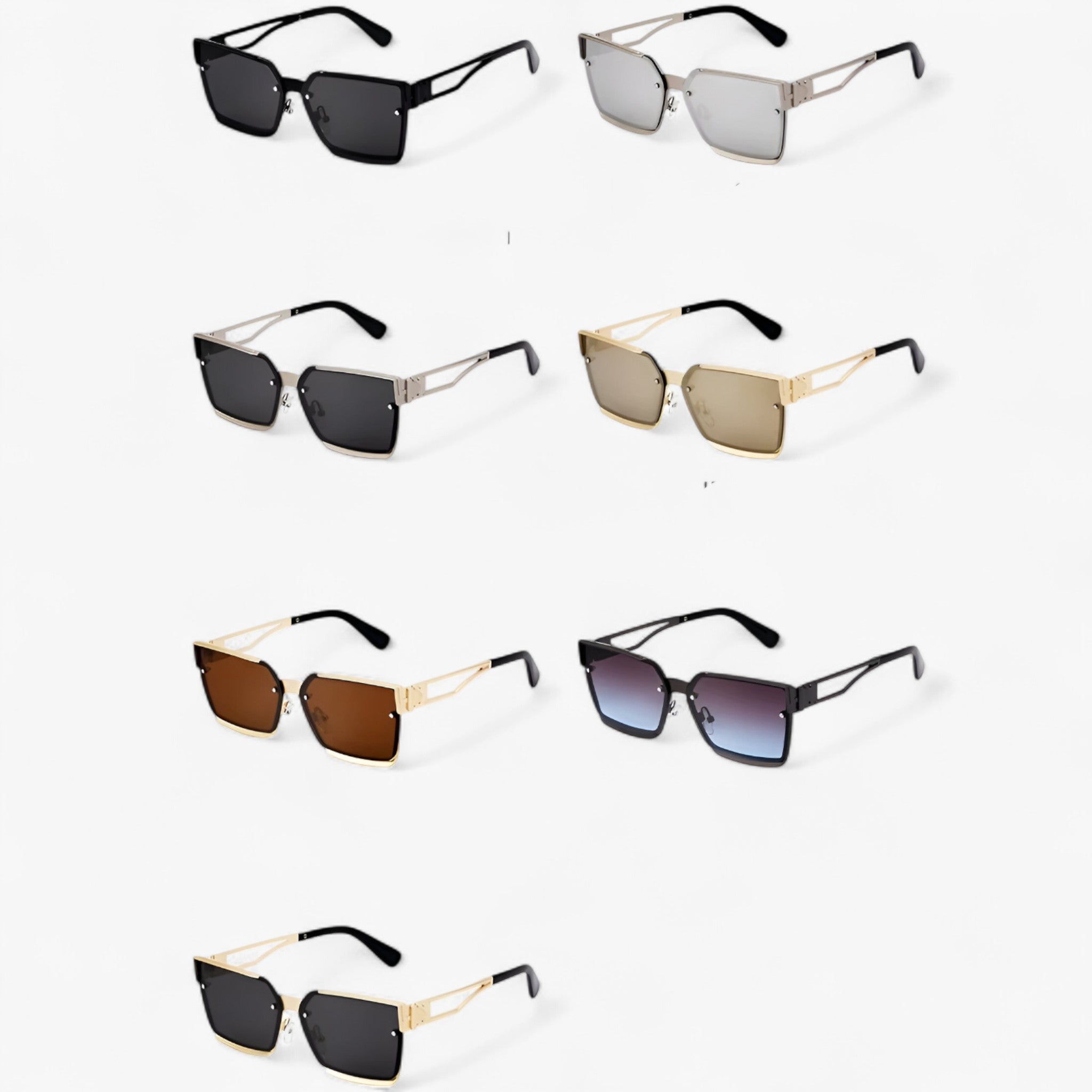 Occhiali da sole quadrati vintage punk con montatura in metallo Uomo - - Fashion Sunglasses men sunglasses polarized mens sunglasses metallo montatura occhiali occhiali sole Polarized man sunglasses punk quadrati sole sunglasses sunglasses polarized men - Concept Palermo