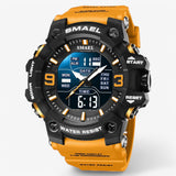 LED-display, waterdicht en dubbele tijdweergave Heren