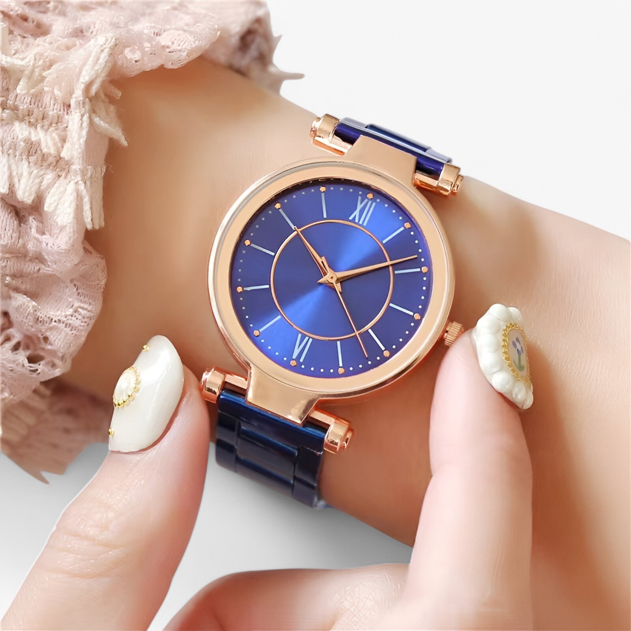 Orologio classico in acciaio rosa - - acciaio female watch orologio orologio acciaio watch for women watches - Concept Palermo