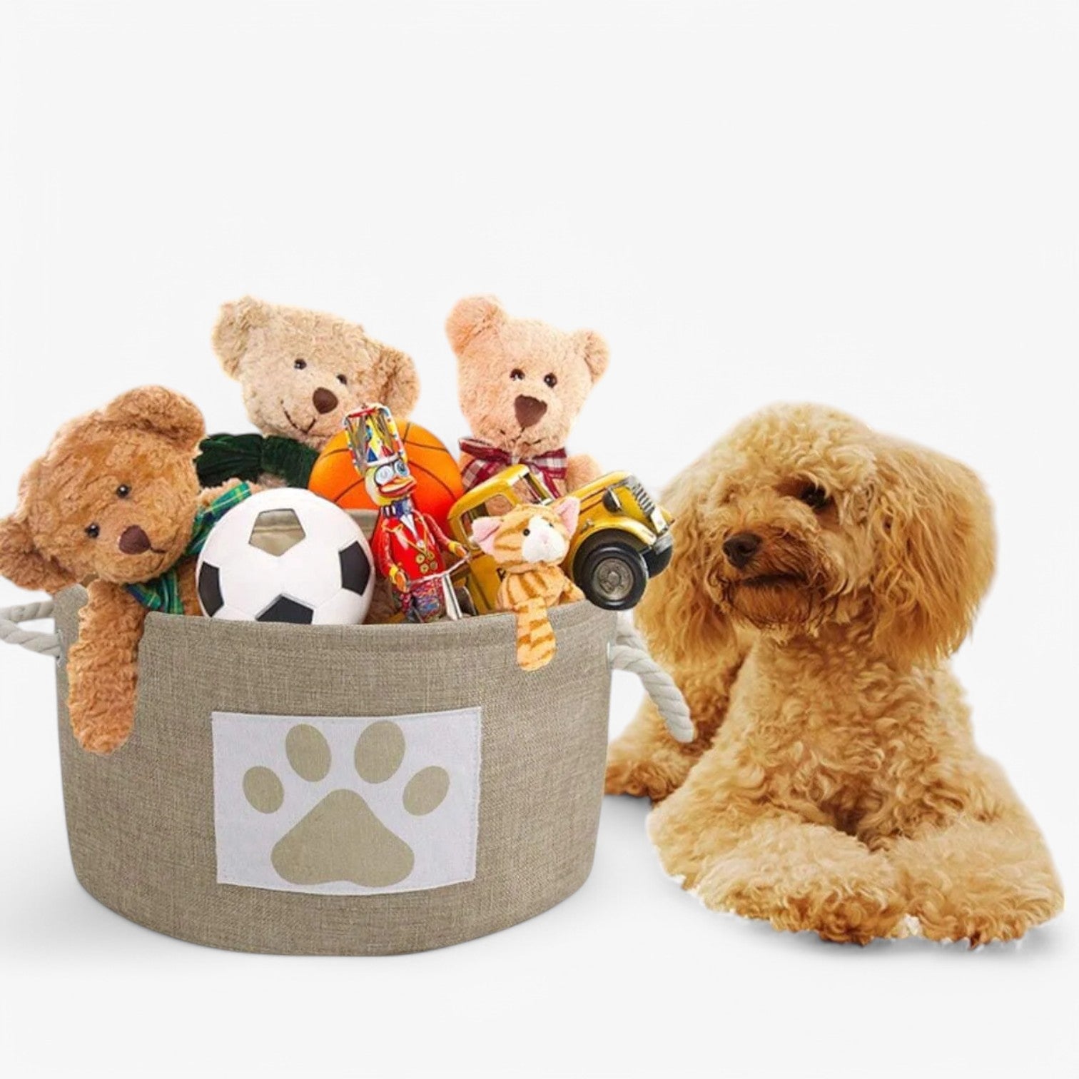 Cesto per giocattoli pieghevole con maniglia in legno Uomo - - cesto cesto giocattoli dog DOG SUPPLIES giocattoli legno maniglia pets & supplies pieghevole uomo - Concept Palermo