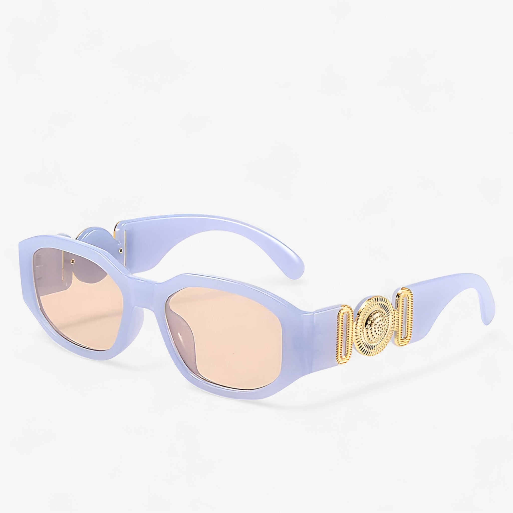 Occhiali da sole rettangolari piccoli da viaggio e stile vintage Uomo - Gelatina blu As shown - Fashion Sunglasses men sunglasses polarized mens sunglasses occhiali occhiali sole piccoli Polarized man sunglasses rettangolari sole stile sunglasses sunglasses polarized men uomo - Concept Palermo