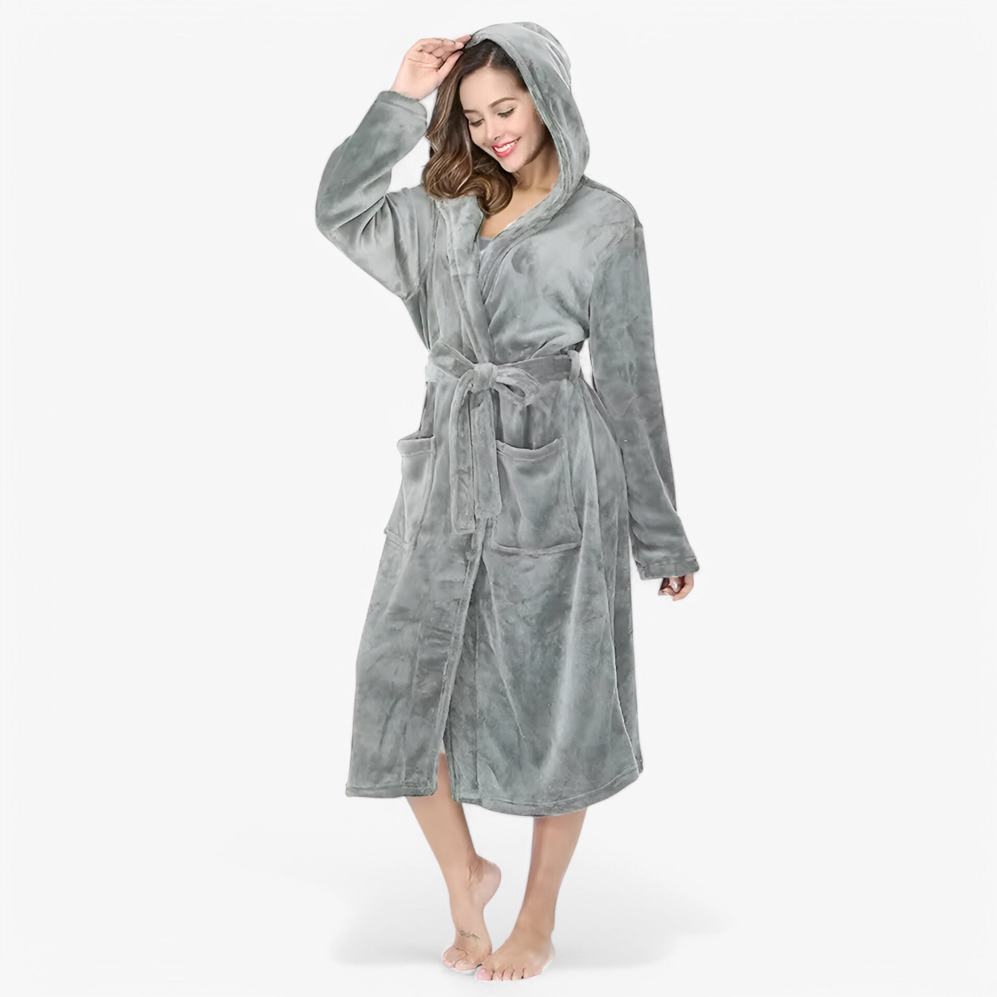 Accappatoio in Fleece Morbido e Caldo Donna - - accappatoio accappatoio fleece amalie | accappatoio in fleece morbido e caldo - € caldo donna fleece - Concept Palermo